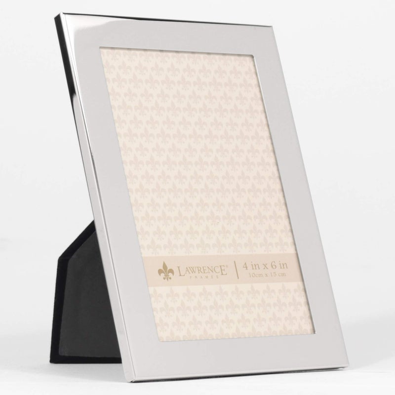 Lawrence Frames 4x6 Flat Silver Metal Picture Frame - Image 2